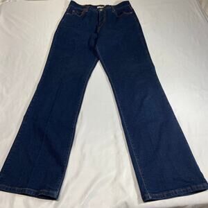 Levi’s 512 Perfectly Slimming Womens Jeans Bootcut Stretch Size 12M Dark Wash